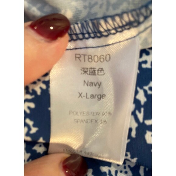 Halter Neckline Dress Plus Size XL Silky Feel Patterened Ruffle Hem Flirty Sexy - Picture 8 of 10